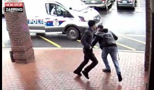 Il arrête un suspect qui fuit la police en lui faisant un croche-pied (vidéo) 