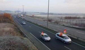 Opération escargot en cours entre Calais et Marquise sur l'A16