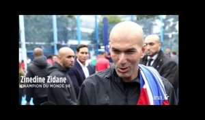 Zidane inaugure un playground à Saint-Denis