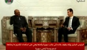 Le président soudanais rencontre Assad à Damas
