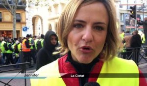 Gilets jaunes à Marseille : "Qu'ils essayent de vivre avec 1200 euros par mois"