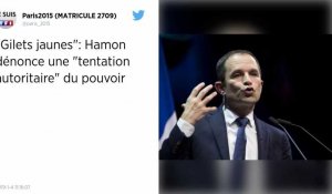 "Gilets jaunes": Hamon dénonce une "tentation autoritaire" du pouvoir