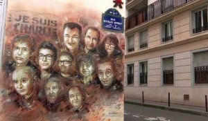 Attentats de Charlie Hebdo en 2015, hommages devant ses bureaux