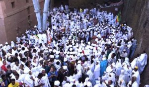 Pèlerinage en masse pour le Noël orthodoxe en Ethiopie