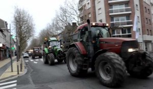 Les agriculteurs manifestent à Calais