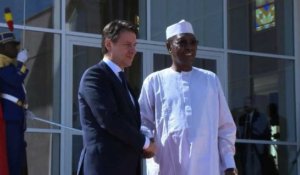 Le Premier ministre italien arrive au Tchad