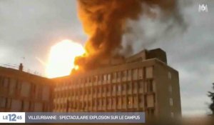 Villeurbanne : explosion sur le toit de l'université - ZAPPING ACTU DU 17/01/2019