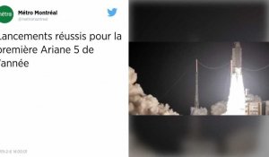 Guyane. Lancements réussis pour la première Ariane 5 de l'année