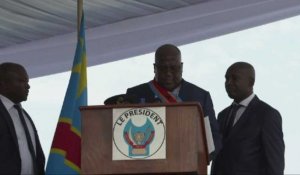 Malaise du nouveau président de RDC pendant son investiture