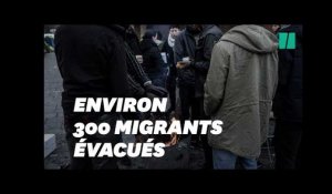 Évacuation du camp de 300 migrants de Saint-Denis