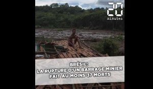 Brésil: la rupture d'un barrage minier fait au moins 37 morts 