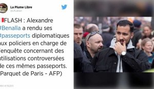 Alexandre Benalla a restitué ses passeports diplomatiques aux enquêteurs