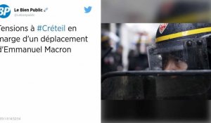 Tensions à Créteil en marge d'un déplacement d'Emmanuel Macron