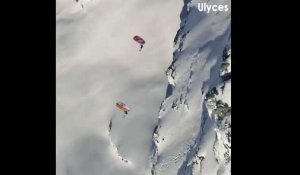 Ces skieurs dévalent les pistes à 150 km/h