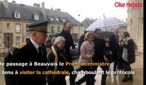 De passage à Beauvais, Edouard Philippe a voulu visiter la cathédrale