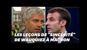 Les leçons de "sincérité" de Wauquiez à Macron