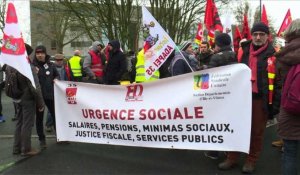 A Rennes, syndicats et "gilets jaunes" main dans la main