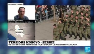 Tensions Kosovo - Serbie: Se doter d'une armée est 'juste' pour le président kosovar