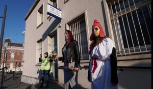 Manifestation de femmes gilets jaunes à Valenciennes
