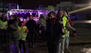 Les Gilets jaunes fêtent la nouvelle année à Maubeuge