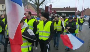 Manifestation de Gilets jaunes à Calonne-Ricouart