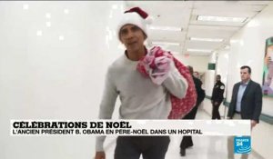 Barack Obama en père Noël dans un hôpital de Washington