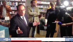 Les dédicaces de François Hollande dans des supermarchés - ZAPPING ACTU BEST OF DU 04/01/2019
