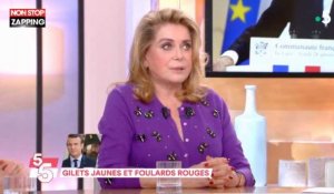 C à vous : Catherine Deneuve prend la défense d'Emmanuel Macron (vidéo)