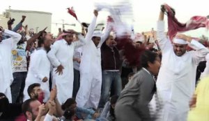 Les Qataris célèbrent leur victoire historique en Coupe d'Asie