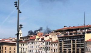 Marseille : incendie en cours dans le secteur du Panier