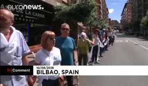Espagne : une chaîne humaine pour l'indépendance du Pays basque
