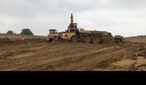 Visite de chantier du contournement de Marcey-les-grèves