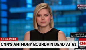 Suicide d'Anthony Bourdain : une présentatrice de CNN craque en direct (vidéo)