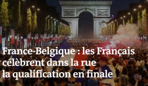 France-Belgique : scènes de liesse pour la qualification en finale