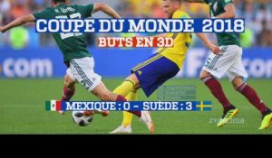 Buts en 3D : Mexique - Suède (0:3) Coupe du Monde 2018