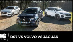 DS7 vs Jaguar E-Pace vs Volvo XC60 : mouvements alternatifs