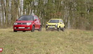 Fiat Panda 4x4 Cross vs Suzuki Ignis Allgrip [COMPARATIF] : ivres de la jungles