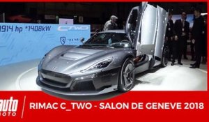 Salon de Genève 2018 - RIMAC CONCEPT TWO Hypercar Electric 1914 ch
