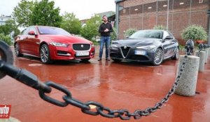 2016 Alfa Romeo Giulia vs Jaguar XE [COMPARATIF VIDEO] : les chaînons manquants