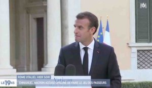 Migrants : pour Macron, les ONG fait "le jeu des passeurs" - ZAPPING ACTU DU 28/06/2018