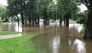Les inondations à Châteaubriant au matin du 12 juin 