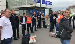 Manifestation d'ambulancier à Nantes