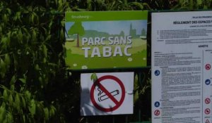 A Strasbourg, le tabac banni des parcs et jardins publics