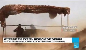 Syrie : Les fiefs rebelles capitulent dans la province de Deraa