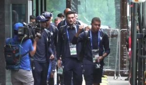 Mondial-2018/Uruguay-France: les Bleus partent pour le stade