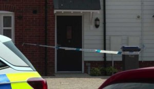 Amesbury: images du cordon de police devant la maison