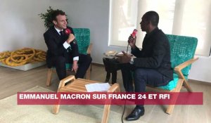 Macron sur France 24 - RFI : "Le sujet des migrations naît d'une crise africaine"