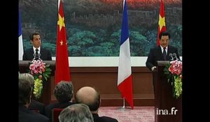 Sarkozy en Chine: Paris et Pékin ouvrent "une nouvelle page"