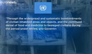 Syrie : l'ONU pointe des crimes contre l'humanité
