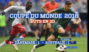 Buts en 3D : Danemark - Australie (1:1) Coupe du Monde 2018